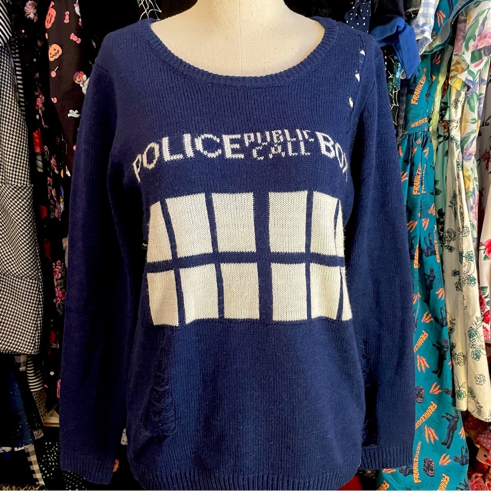 Doctor Who BBC TARDIS Sweater